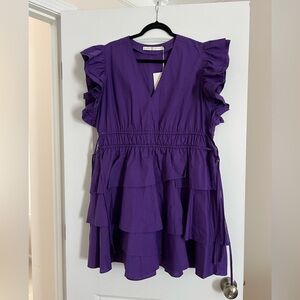 NEW MARIE OLIVER genette dress in petunia